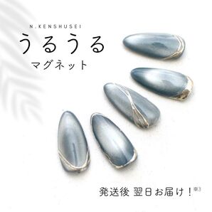 ネイルチップ マグネットネイル ニュアンスネイル ちゅるんネイル うるうるネイル 結婚式 グレー 大人ネイル 夏ネイル ブライダル