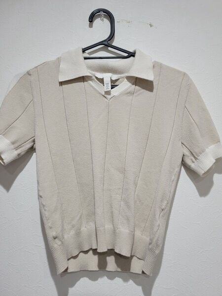 H&M エイチアンドエム 半袖 サマーニット トップス 半袖 XSサイズ