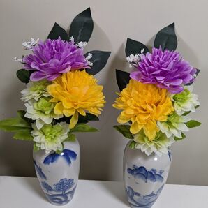 仏花造花1対