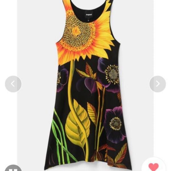 Desigual ノースリーブワンピース Marlon XS 個性的 花柄 夏