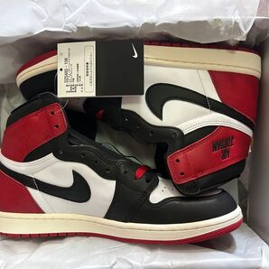 NIKE AIR JORDAN 1 RETRO HIGH OG BLACK TOE REIMAGINED 28㎝ つま黒