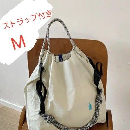 ブルーボトルコーヒーエコバッグ ブルーボトルコーヒー エコバッグ ボール&チェーン 新品 ストラップ付き Mサイズ