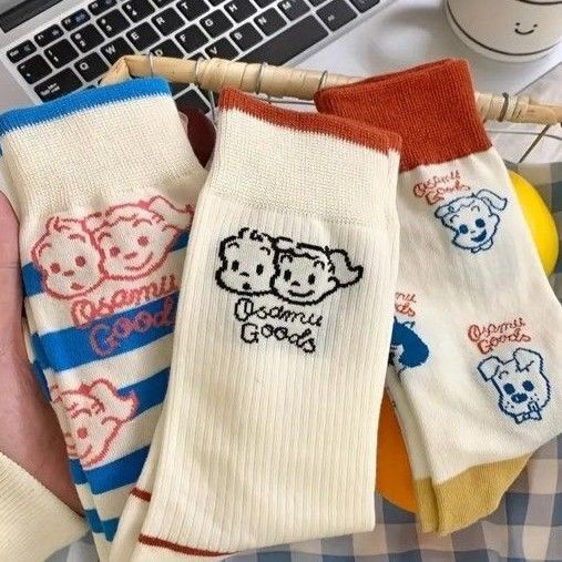 Osamu Goods オサムグッズ ソックス 3足セット新品 お洒落 ボーダー 新品 オサムグッズ まとめ売り