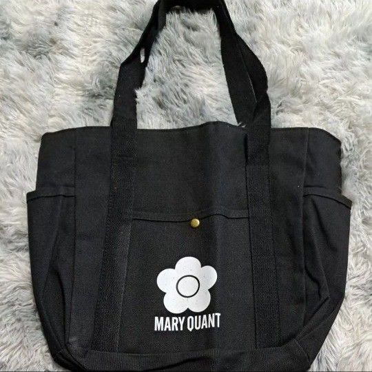 【今だけsale中の大特価!!】マリークワントトートバッグ MARY QUANT ブラック 大容量