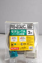 ◆希少未開封品◆SANWA SUPPLY KR-MD2 RS-232Cケーブル 2m 4207_画像1