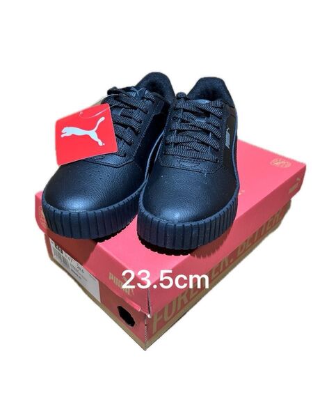 新品 PUMA 23.5cm Carina2.0 レディーススニーカー ブラック