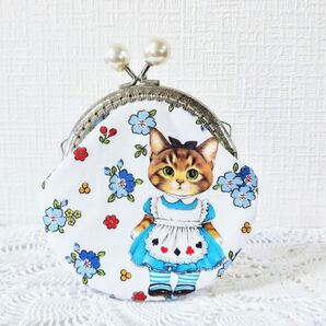 丸型・猫柄・アリス・がま口、財布、ポーチ・キーケース 小銭入れ★コヤンイサムチョン・薬入れ