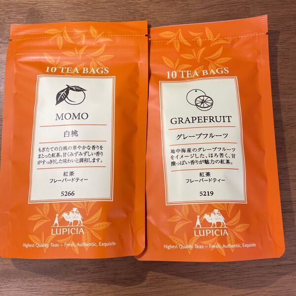 白桃 グレープフルーツ 紅茶 ルピシア 紅茶 ティーバッグ