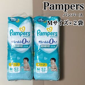 【未開封品】 Pampers 紙おむつ Mサイズ テープ 52枚入り 2個セット