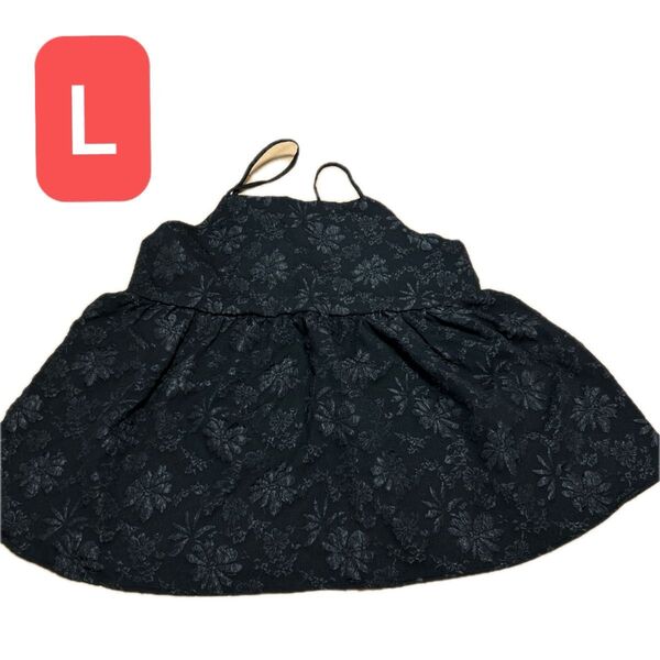 SHEIN シーイン 黒 ブラック L トップス 海外 フリル ビスチェ キャミソール