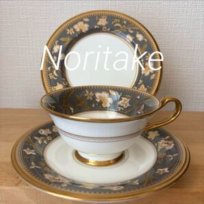 ノリタケ カップ&ソーサー&プレート トリオセット c