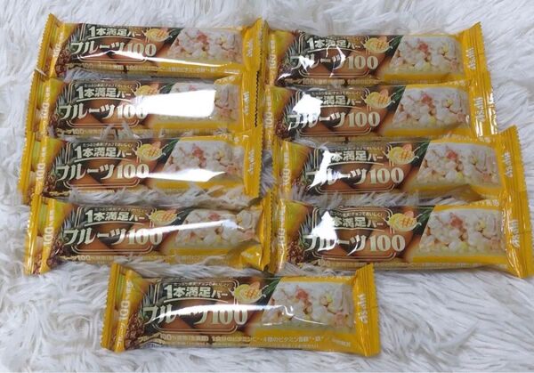 アサヒグループ食品 1本満足バー フルーツ100 黄の満足果実 9本
