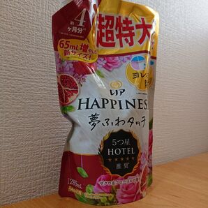 レノア ハピネス夢ふわタッチ 柔軟剤 詰替 ザクロ &フローラル 1285ml