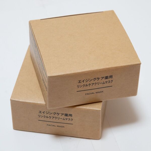無印良品 エイジングケア薬用リンクルケアクリームマスク ナイアシンアミド エイジングケア 80g 2箱