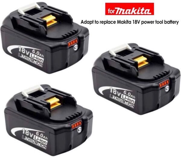 (3個セット)マキタ 18v互換バッテリー6.0Ah makita 高品質バッテリー