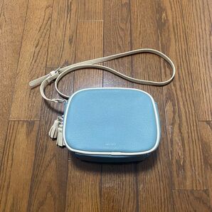 【価格相談可】niko and… ショルダーバッグ ブルー タッセル
