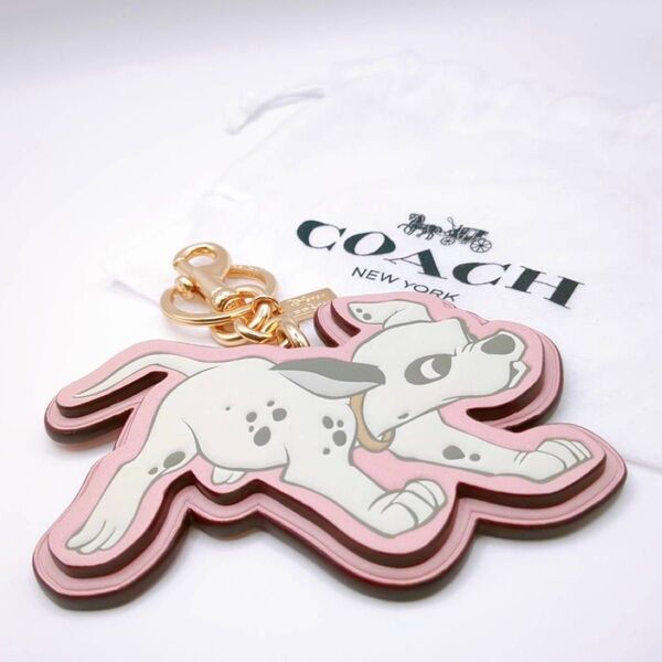 未使用級 COACH コーチ 101匹わんちゃん ディズニー キーホルダー