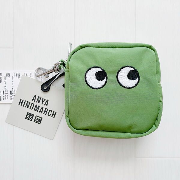 未使用 ユニクロ UNIQLO アニヤハインドマーチ ANYA HINDMARCH パッカブルバッグ エコバッグ グリーン