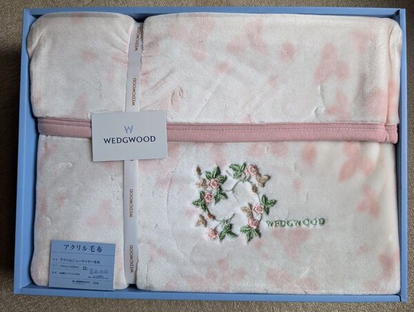 WEDGWOOD*アクリルニューマイヤー毛布*140x'200