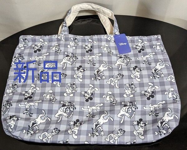 新品 Disney ディズニー Mickey ミッキー レッスンバック 通園バック トートバッグ キルトバック