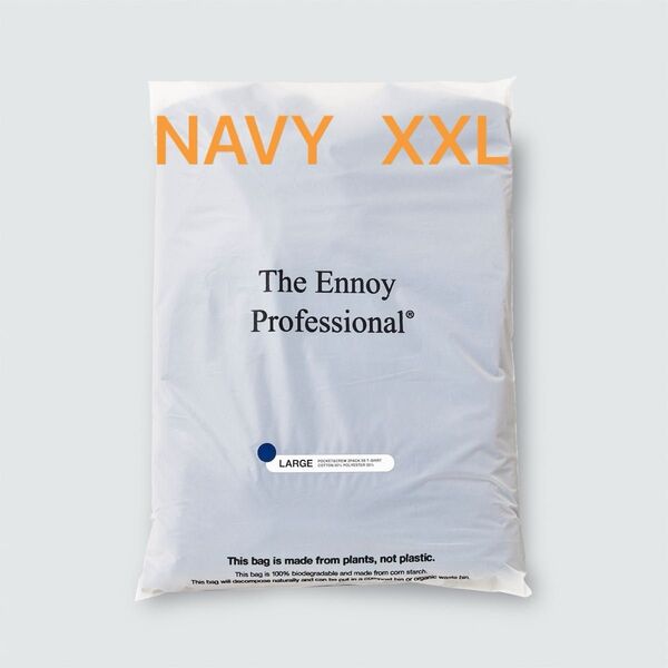 ☆ennoy POCKET & CREW 2PACK SS T-SHIRT NAVY☆