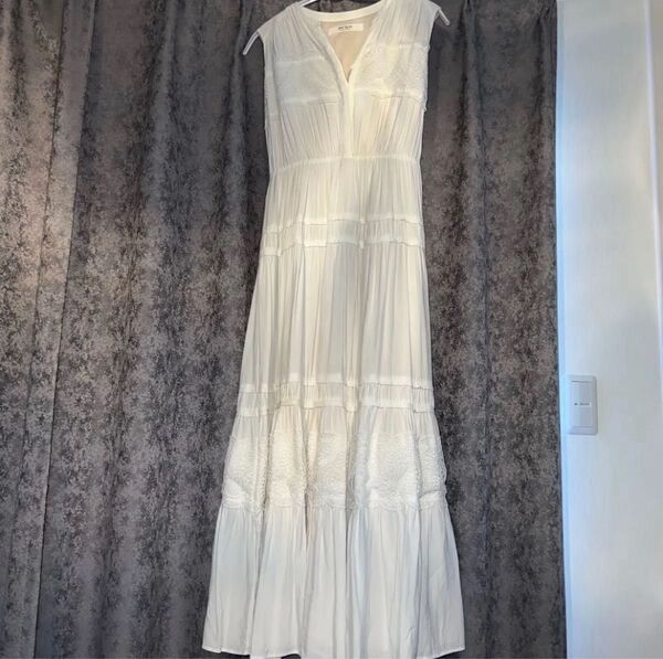 ハーリップトゥ Scala Lace Triwwed Dress M ホワイト ワンピース 紙タグあり