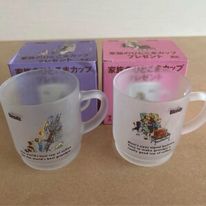 ブレンディ 家族のひとこまカップ 2個セット レトロ