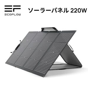 EcoFlow エコフロー ソーラーパネル 220W 高出力折り畳み 太陽光発電