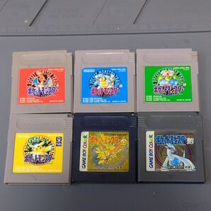 ゲームボーイソフト ポケットモンスター 6本セット まとめ売り