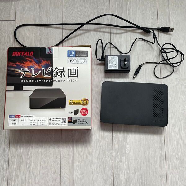バッファロー パソコン&テレビ録画用 外付けハードディスク HD-LC1.0U3-BKE 1.0TB
