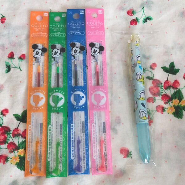 ドナルド ハイテックCコレト+替芯4本セット ボールペン 4色用 ディズニー