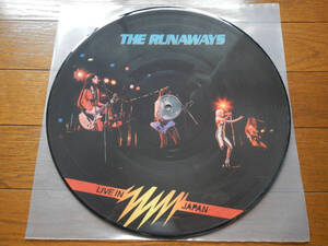 【LP】THE RUNAWAYS(6338 833/LIVE IN JAPAN/欧州製100枚限定PICTURE DISC未使用品DEADSTOCK/ランナウエイズ)