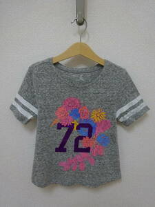 Gap Kids 半袖Tシャツ 花柄 72 グレー 灰色 キッズ 120 ギャップ