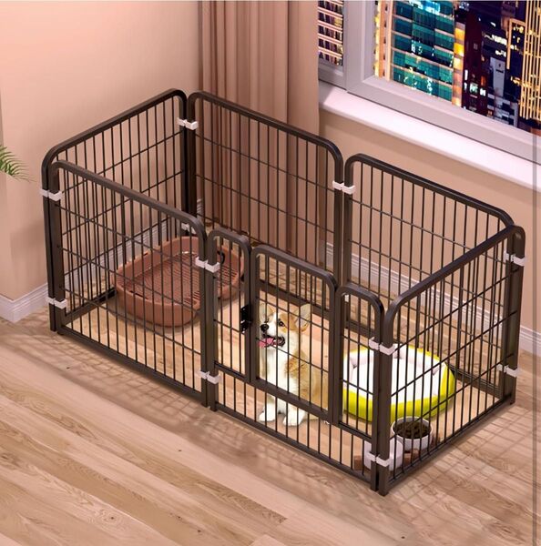 ペットサークル 犬ケージ ペットフェンス 犬サークル ドア付き サークルケージ サークル 犬 ケージ ペットケージ