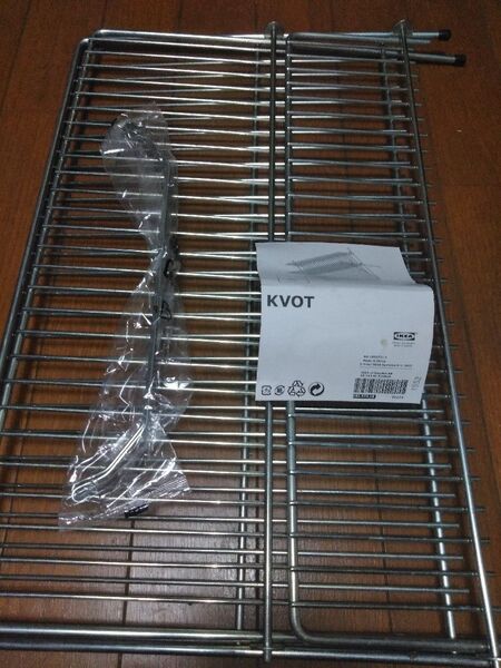 IKEA KVOT 折り畳める水切りラック 汚れ有り 補助バー未使用