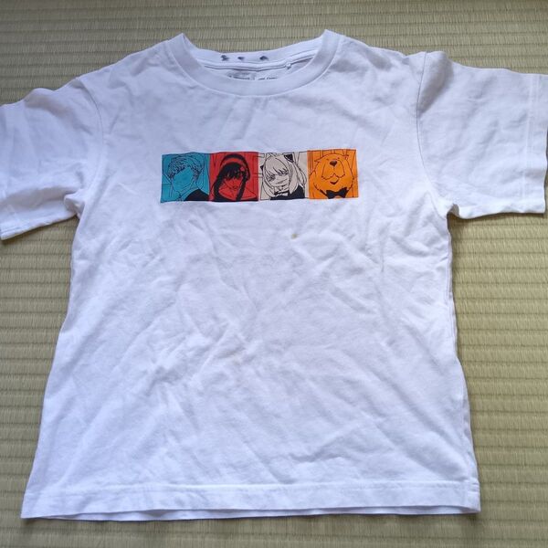 ユニクロ アーニャTシャツ 白 130