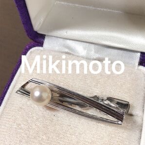 限定品 ミキモト あこや真珠 SILVER タイピン MIKIMOTO シルバー パール 刻印