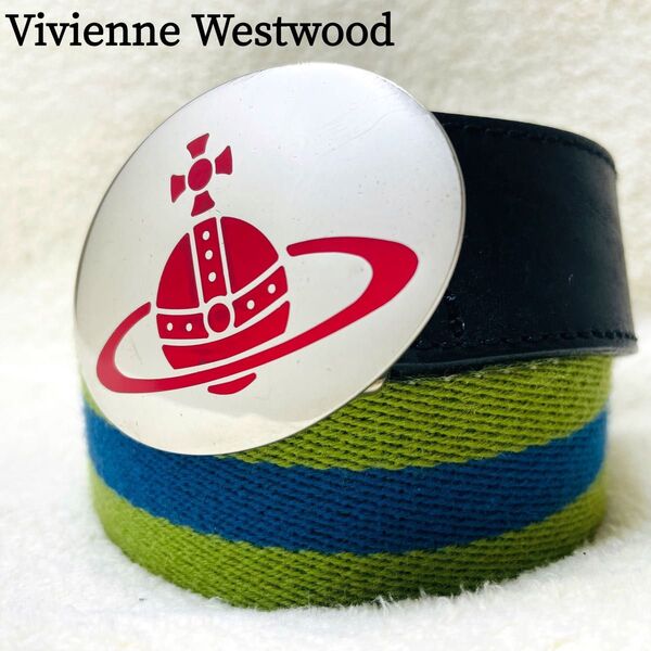 Vivienne Westwood ヴィヴィアンウエストウッドベルト オーブ キャンバス レザー メンズ レディース