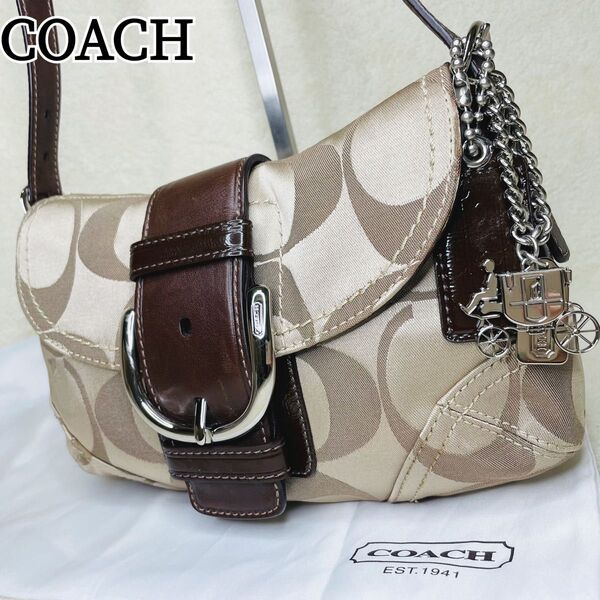 COACH コーチ ソーホー ワンショルダーバッグ ハンドバッグ キャンバス レザー シグネチャー y2k 00s