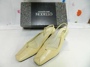  free shipping *ma gong smotero*madoras MODELLO* leather / heel / sandals / mules / used / super-beauty goods 