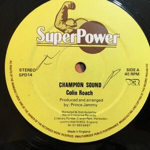 ★Colin Roach/Champion Sound★人気ダンスホール！