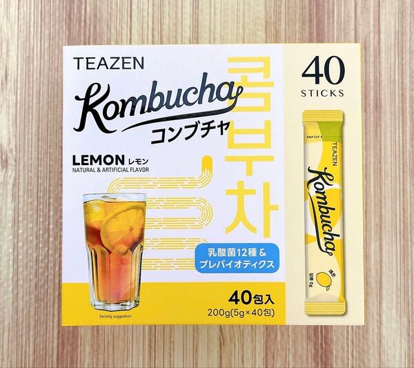 コストコ TEAZEN コンブチャ レモン味 40包