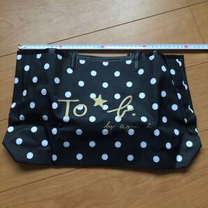 To b. by agnes b. ドット柄トートバッグ