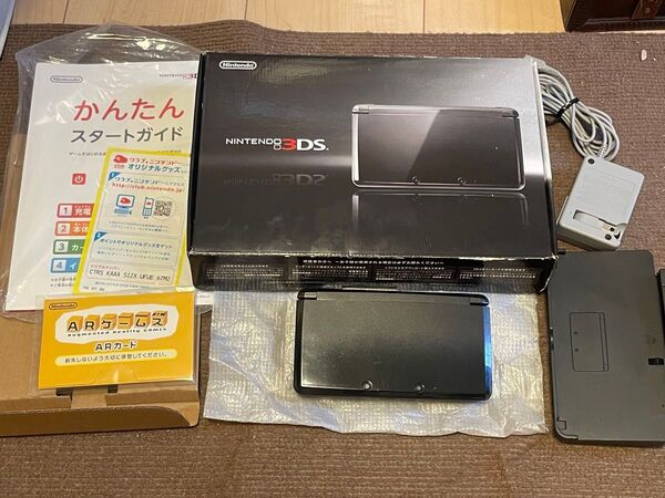 動作良好 概ね綺麗 ニンテンドー3DS 本体 CTR-001 コスモブラック COSMO BLACK 任天堂 Nintendo