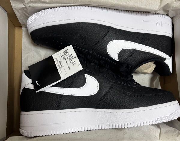 NIKE AIR FORCE1 '07 ナイキ エアフォース1 '07 ブラック/ホワイト 27.5 未使用 試着無し