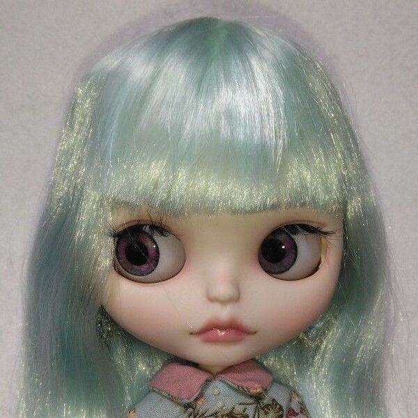 カスタムアイシードール 作家様 ミントブルー ハンドパーツ付き