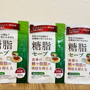 糖脂セーブ 60粒 30日分 3袋 ダイエット 脂質 ターミナリアアベリリカ セイタカミロバラン 由来没食子酸配合 ターミナリア