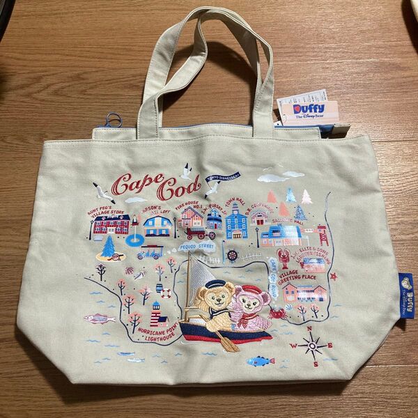 【未使用品】東京ディズニーシー ダッフィー トートバッグ Cape Cod サイズ目安:タテ30cm×45cm