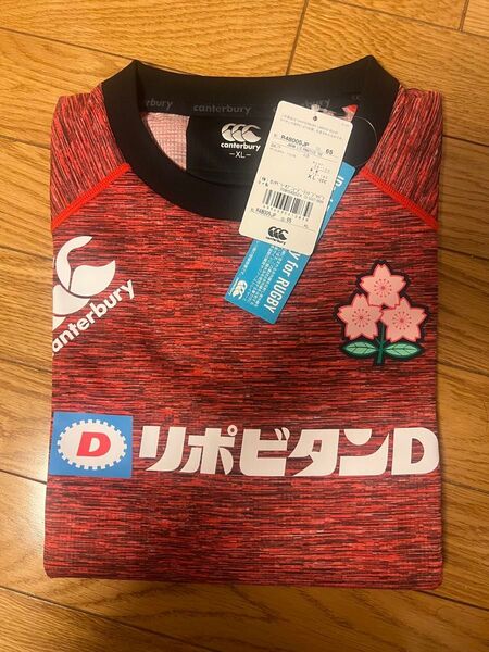 新品未着用!CANTERBURY カンタベリー ラグビー日本代表 プラクティス長袖シャツ サイズXL