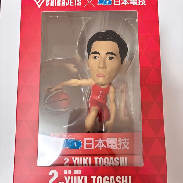 千葉ジェッツ 富樫勇樹 ボブルヘッドフィギュア 日本電技 新品未開封 エラー品